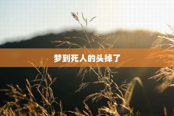 梦到死人的头掉了