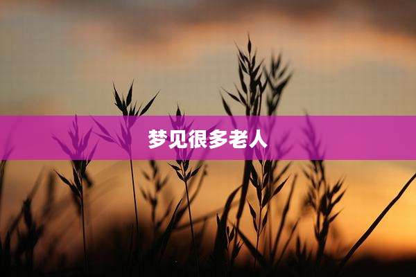 梦见很多老人