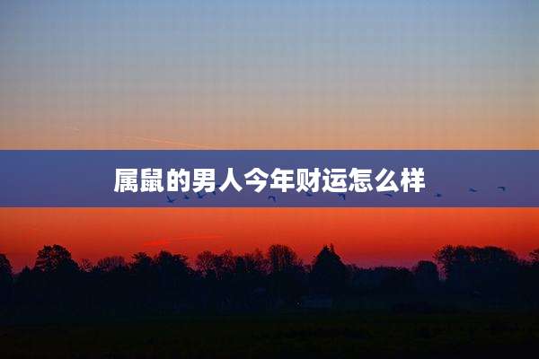 属鼠的男人今年财运怎么样