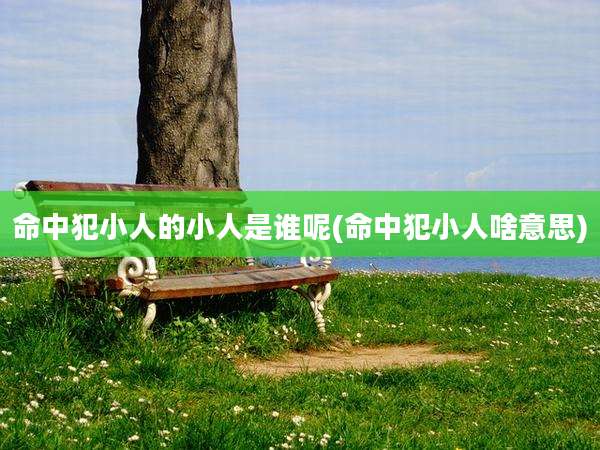 命中犯小人的小人是谁呢(命中犯小人啥意思)