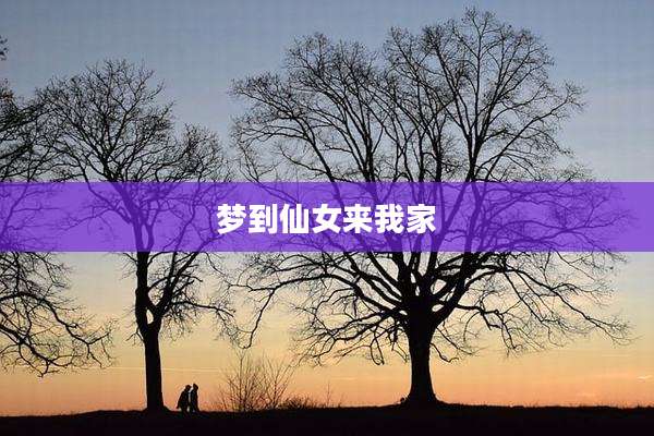 梦到仙女来我家