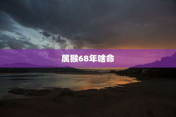 属猴68年啥命