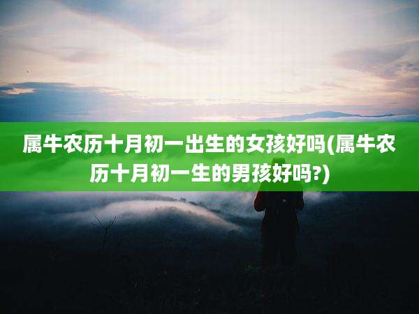 属牛农历十月初一出生的女孩好吗(属牛农历十月初一生的男孩好吗?)
