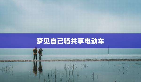 梦见自己骑共享电动车