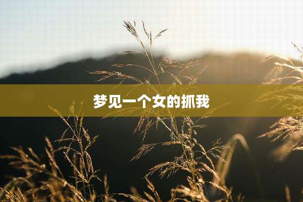 梦见一个女的抓我