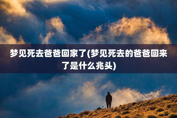 梦见死去爸爸回家了(梦见死去的爸爸回来了是什么兆头)