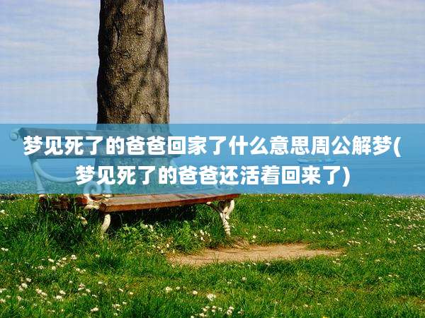 梦见死了的爸爸回家了什么意思周公解梦(梦见死了的爸爸还活着回来了)