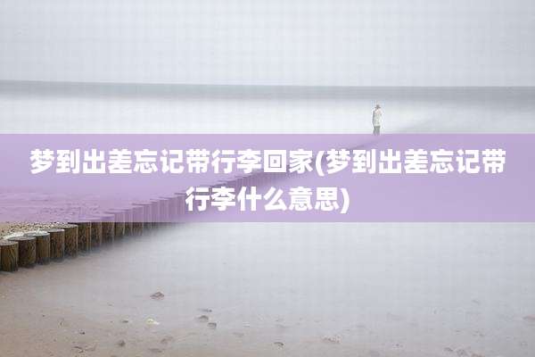 梦到出差忘记带行李回家(梦到出差忘记带行李什么意思)