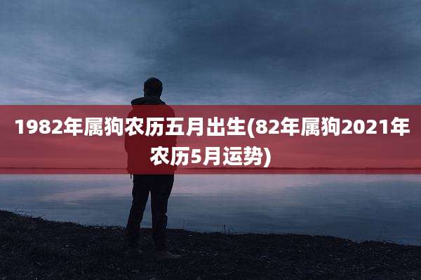 1982年属狗农历五月出生(82年属狗2021年农历5月运势)