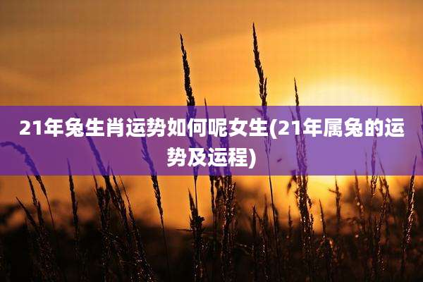 21年兔生肖运势如何呢女生(21年属兔的运势及运程)