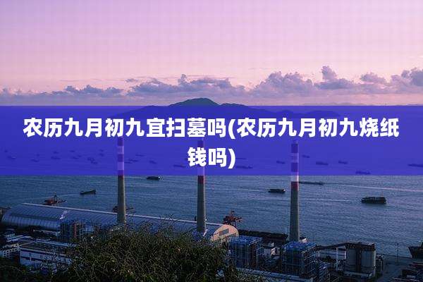 农历九月初九宜扫墓吗(农历九月初九烧纸钱吗)