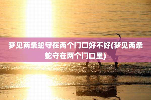梦见两条蛇守在两个门口好不好(梦见两条蛇守在两个门口里)