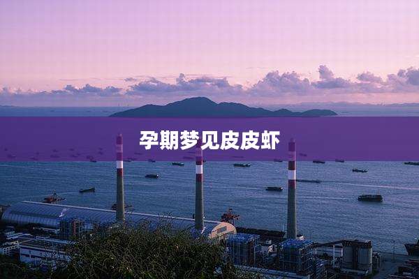 孕期梦见皮皮虾