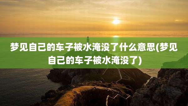 梦见自己的车子被水淹没了什么意思(梦见自己的车子被水淹没了)