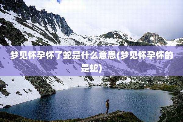 梦见怀孕怀了蛇是什么意思(梦见怀孕怀的是蛇)
