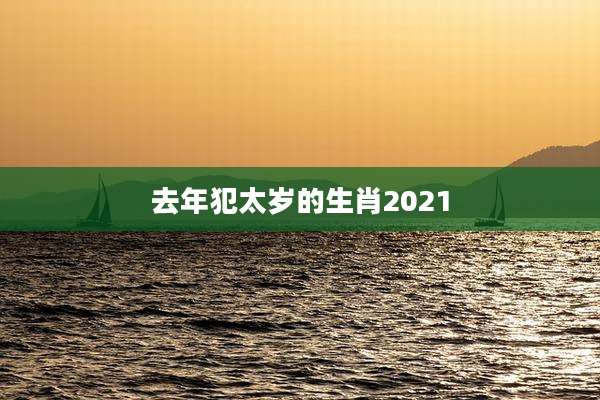 去年犯太岁的生肖2021
