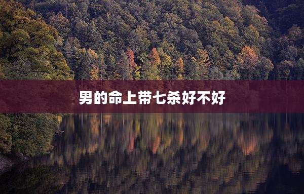 男的命上带七杀好不好