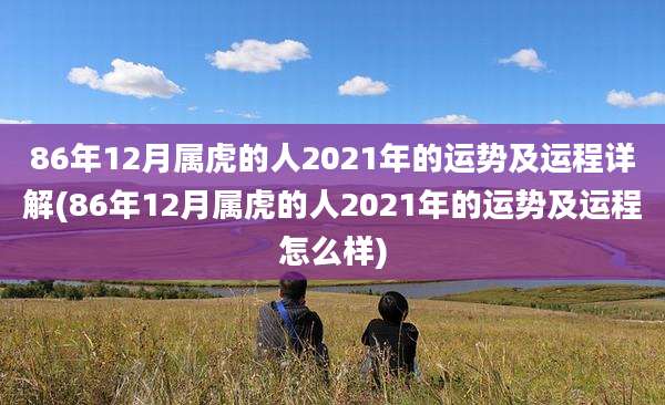 86年12月属虎的人2021年的运势及运程详解(86年12月属虎的人2021年的运势及运程怎么样)