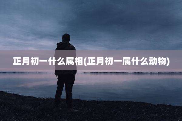 正月初一什么属相(正月初一属什么动物)