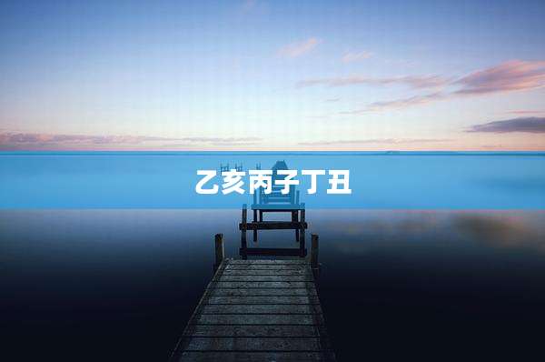乙亥丙子丁丑