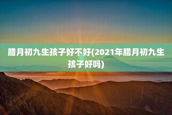 腊月初九生孩子好不好(2021年腊月初九生孩子好吗)