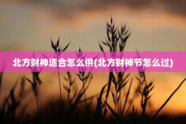 北方财神适合怎么供(北方财神节怎么过)