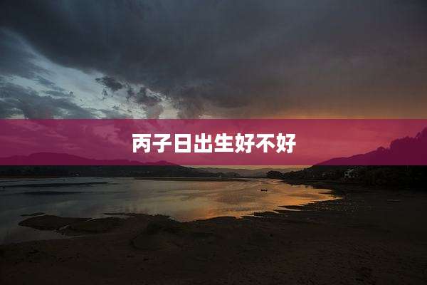 丙子日出生好不好