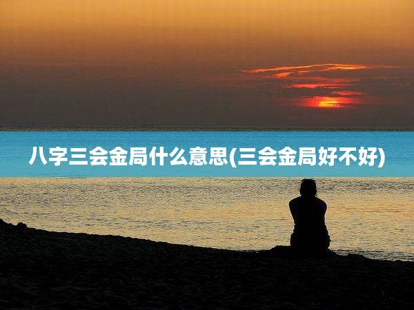 八字三会金局什么意思(三会金局好不好)