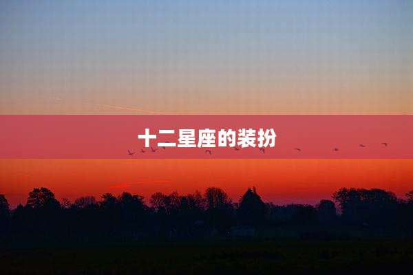 十二星座的装扮