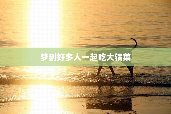 梦到好多人一起吃大锅菜