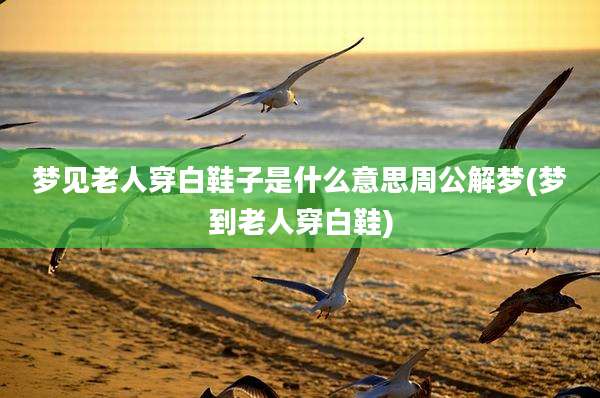 梦见老人穿白鞋子是什么意思周公解梦(梦到老人穿白鞋)