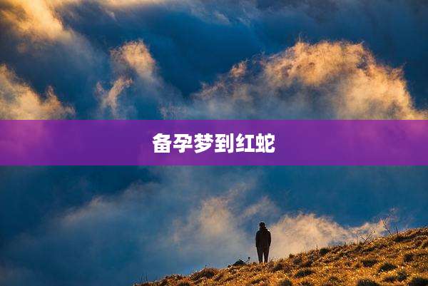 备孕梦到红蛇