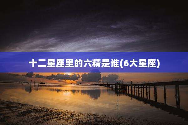 十二星座里的六精是谁(6大星座)