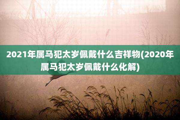 2021年属马犯太岁佩戴什么吉祥物(2020年属马犯太岁佩戴什么化解)