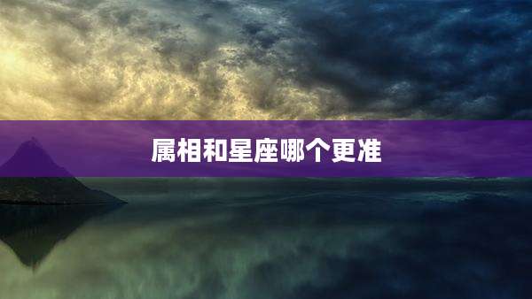 属相和星座哪个更准