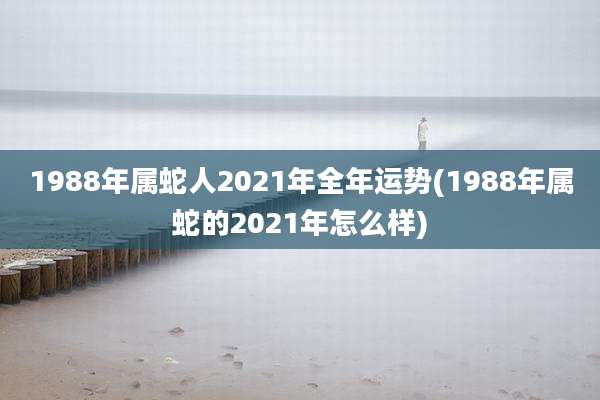1988年属蛇人2021年全年运势(1988年属蛇的2021年怎么样)