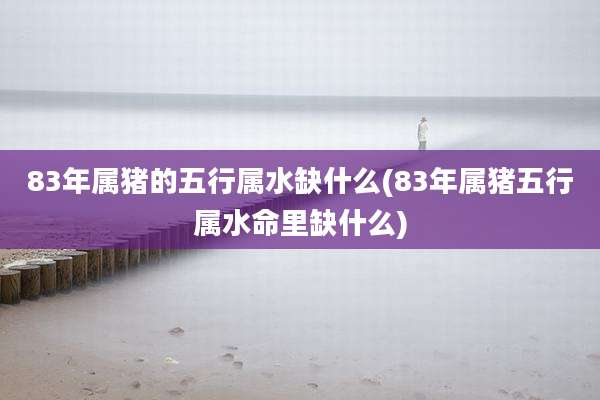 83年属猪的五行属水缺什么(83年属猪五行属水命里缺什么)