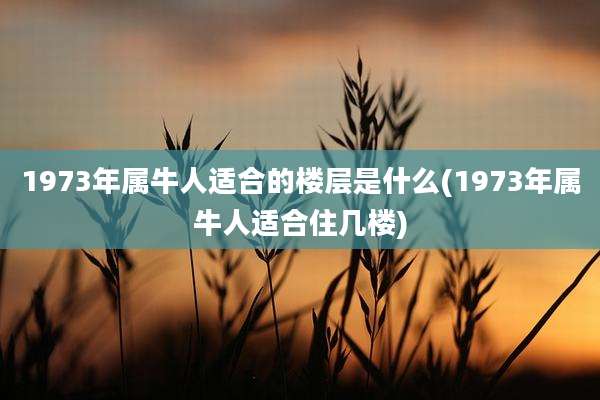 1973年属牛人适合的楼层是什么(1973年属牛人适合住几楼)