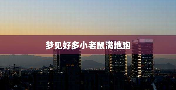 梦见好多小老鼠满地跑