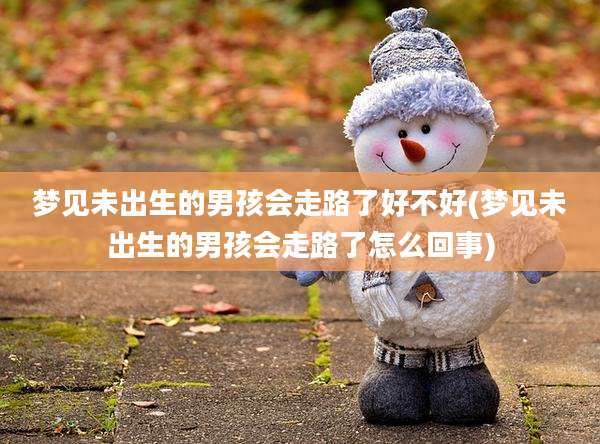 梦见未出生的男孩会走路了好不好(梦见未出生的男孩会走路了怎么回事)