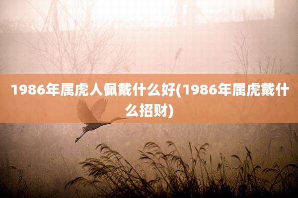 1986年属虎人佩戴什么好(1986年属虎戴什么招财)