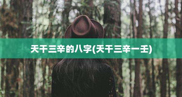 天干三辛的八字(天干三辛一壬)