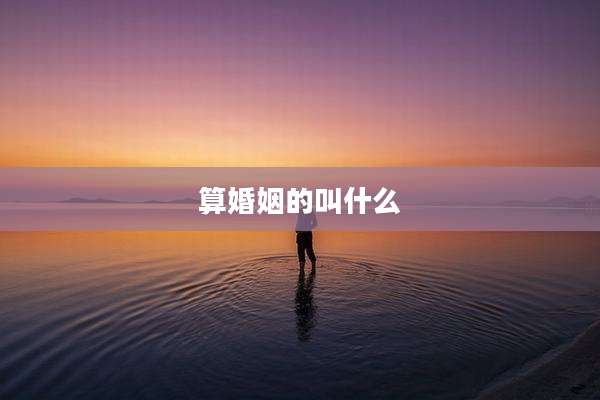 算婚姻的叫什么