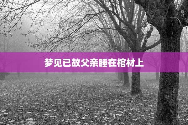 梦见已故父亲睡在棺材上