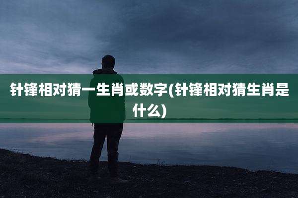 针锋相对猜一生肖或数字(针锋相对猜生肖是什么)