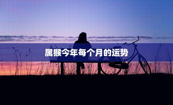 属猴今年每个月的运势
