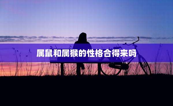 属鼠和属猴的性格合得来吗