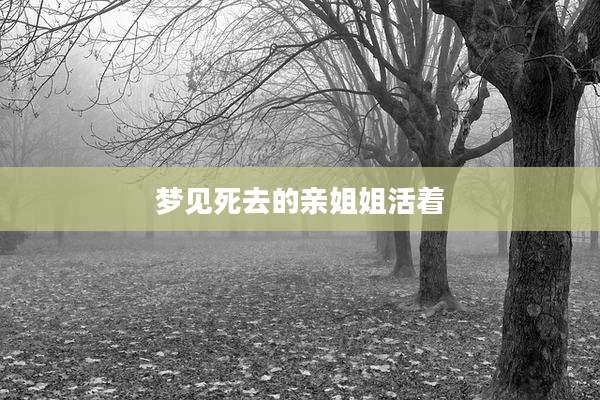 梦见死去的亲姐姐活着