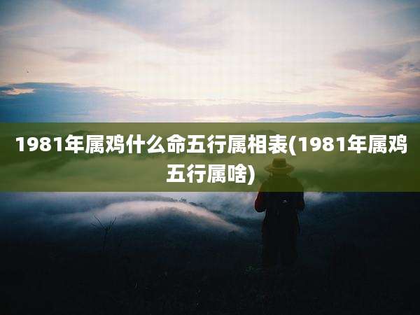 1981年属鸡什么命五行属相表(1981年属鸡五行属啥)