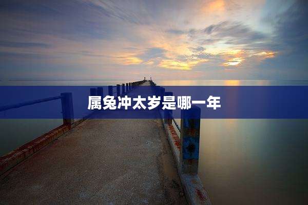 属兔冲太岁是哪一年